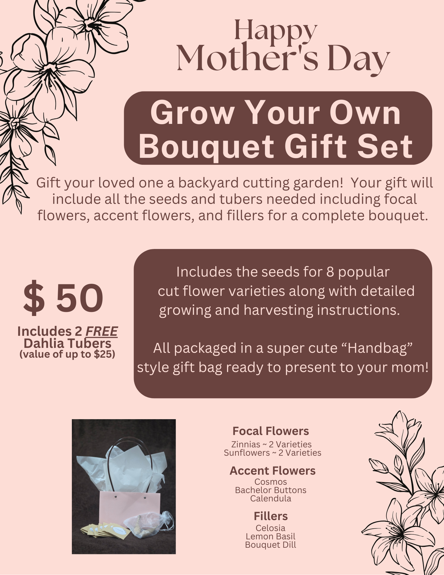Grow your Own Bouquet Gift Set