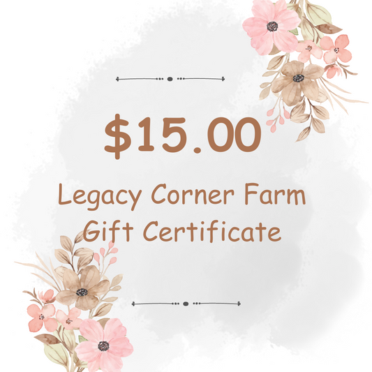$15 Gift Certificate